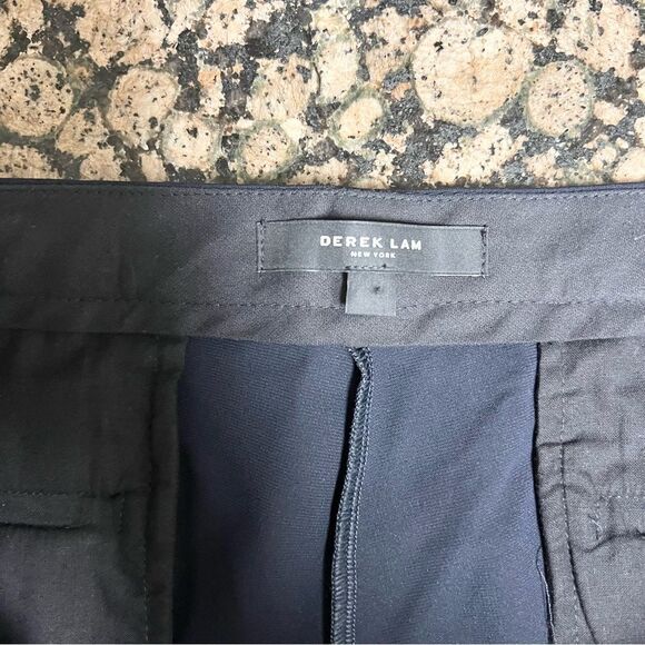 Derek Lam Drake Crop Trouser Viscose Blend Women's Pants Career Navy Size 14 - Picture 5 of 9